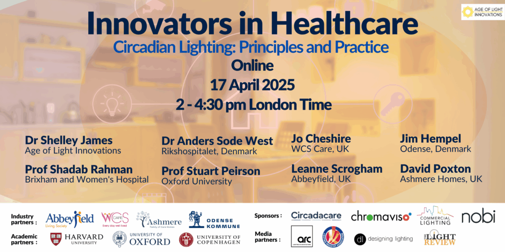 landing page for innovators in healthcare event April 2025