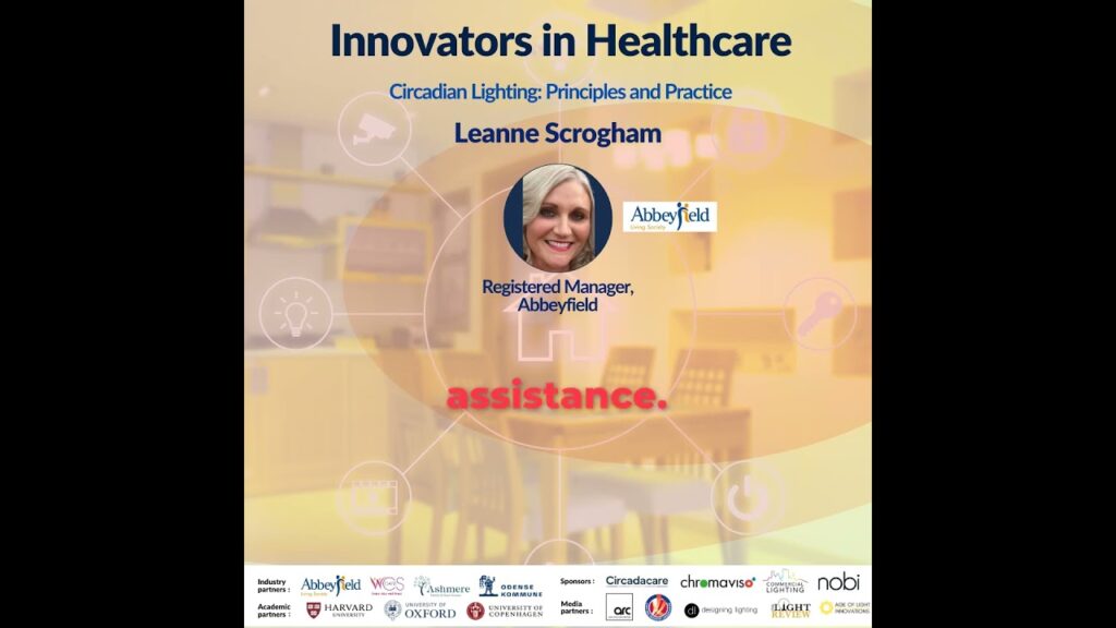 Event poster featuring Leanne Scrogham, Registered Manager at Abbeyfield.