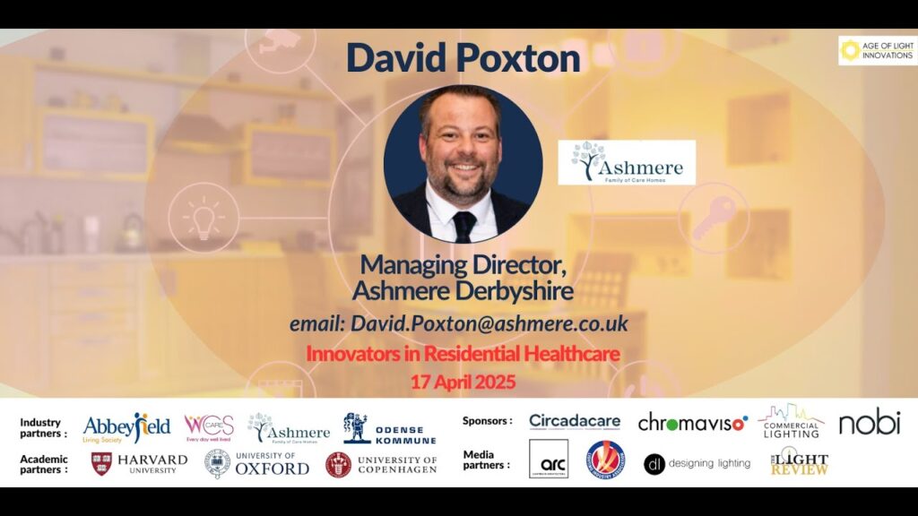Event banner for David Poxton, Managing Director at Ashmere Derbyshire.